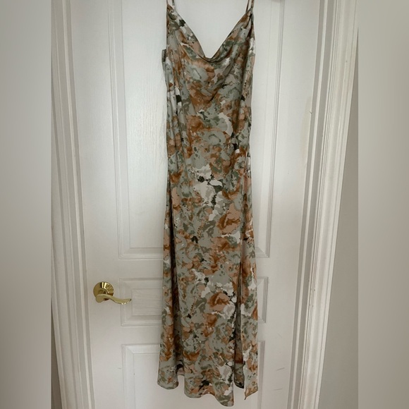 Women’s Spaghetti Strap Cowl Neck Dress - Picture 2 of 2